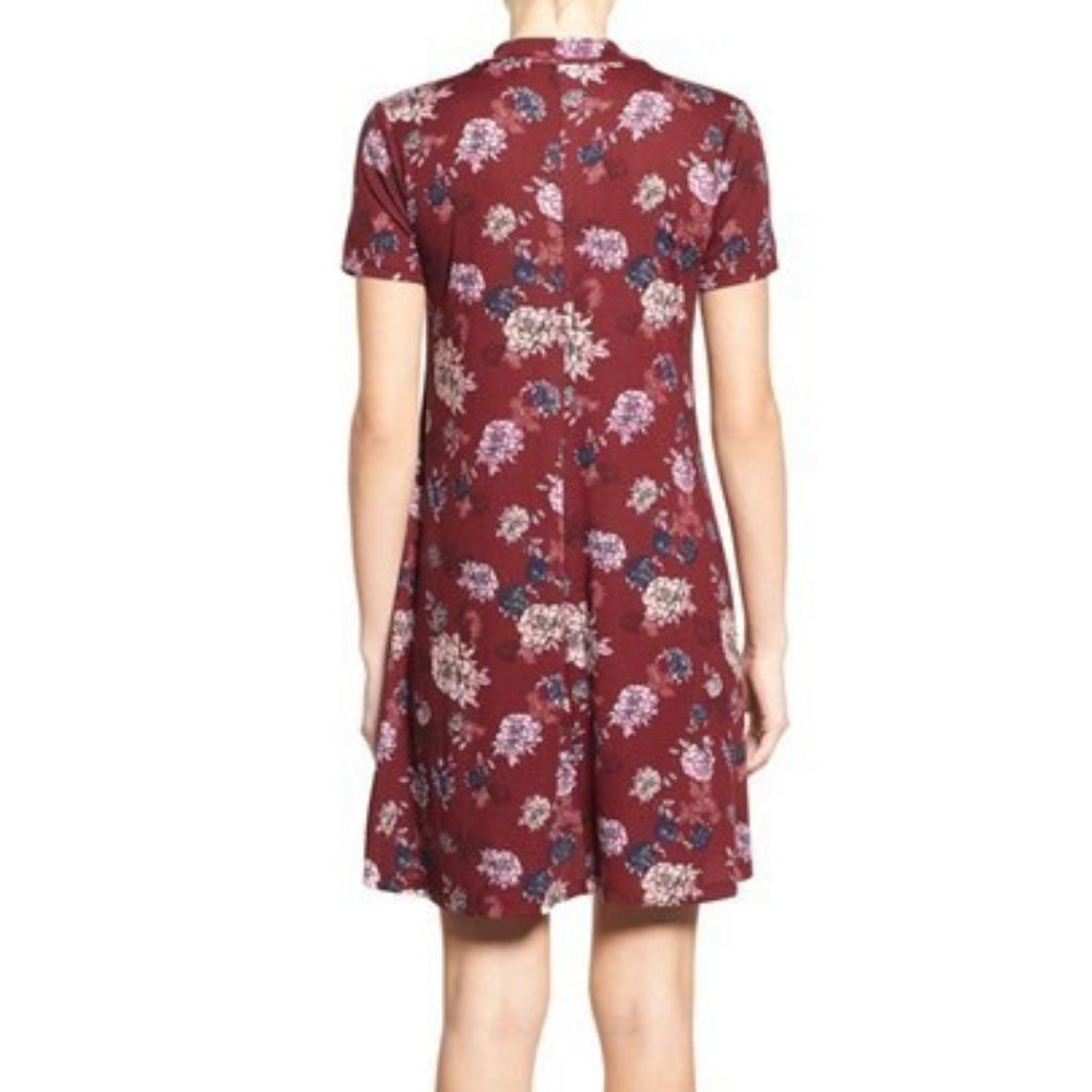 [SOLD] RARE Lush Floral Print Mock Neck Dress ASO Lydia Martin - Picture 4 of 11